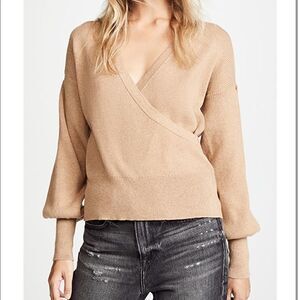 Fred & Sibel Crossover Sweater XS Camel